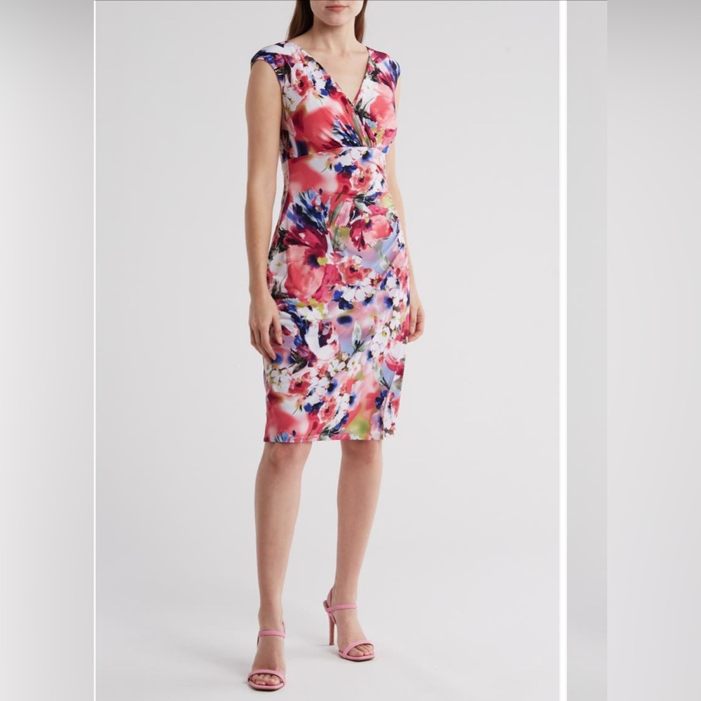 Connected Apparel Floral Sleeveless Dress 14